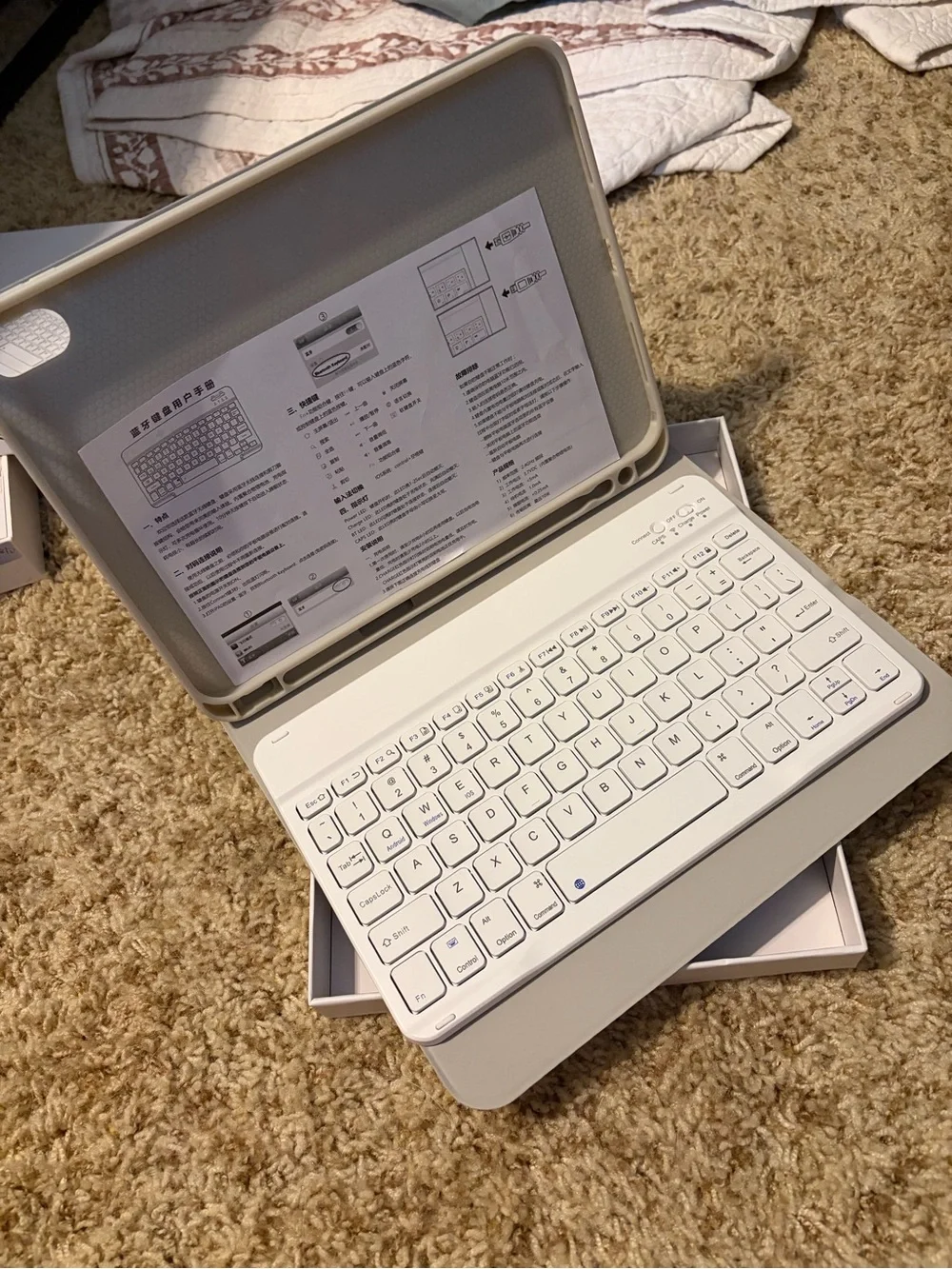 Wireless Keyboard Case for iPad 10 - Gray